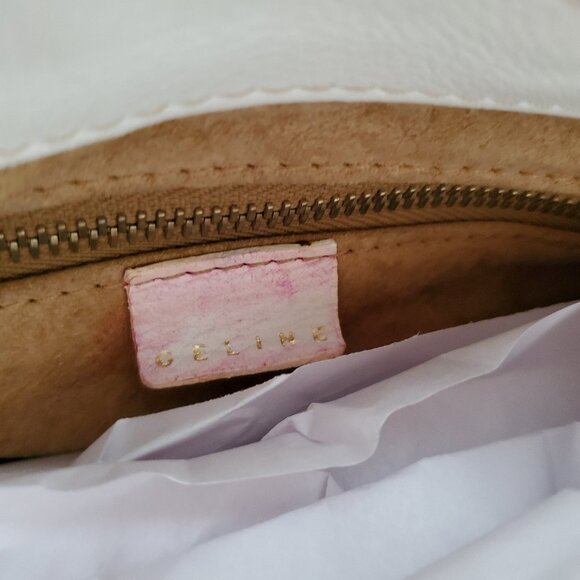 Celine leather purse hobo top handle handbag pink white orange yellow ivory nino - Picture 14 of 16